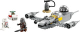 LEGO Star Wars 75410 Myśliwiec Mandos i Grogus N-1 Starfighter z minifigurkami Mandalorianina, Grogu i R5-D4, w tym kolumna do zbudowania, zestaw startowy statku kosmicznego dla chłopców i dziewcząt od 4 lat Zestawy do budowania Beuche den LEGO-Store
