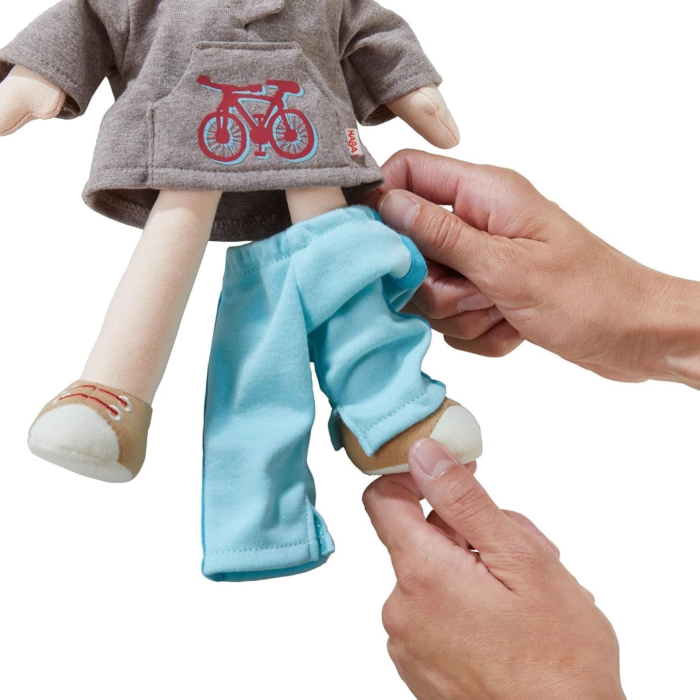 HABA 306528 - Lian Doll - Pluszowa lalka dla dzieci od 18 miesiąca życia wykonana z miękkich materiałów do zabawy i przytulania - Rozmiar: 30 cm Naty Shop Dolls