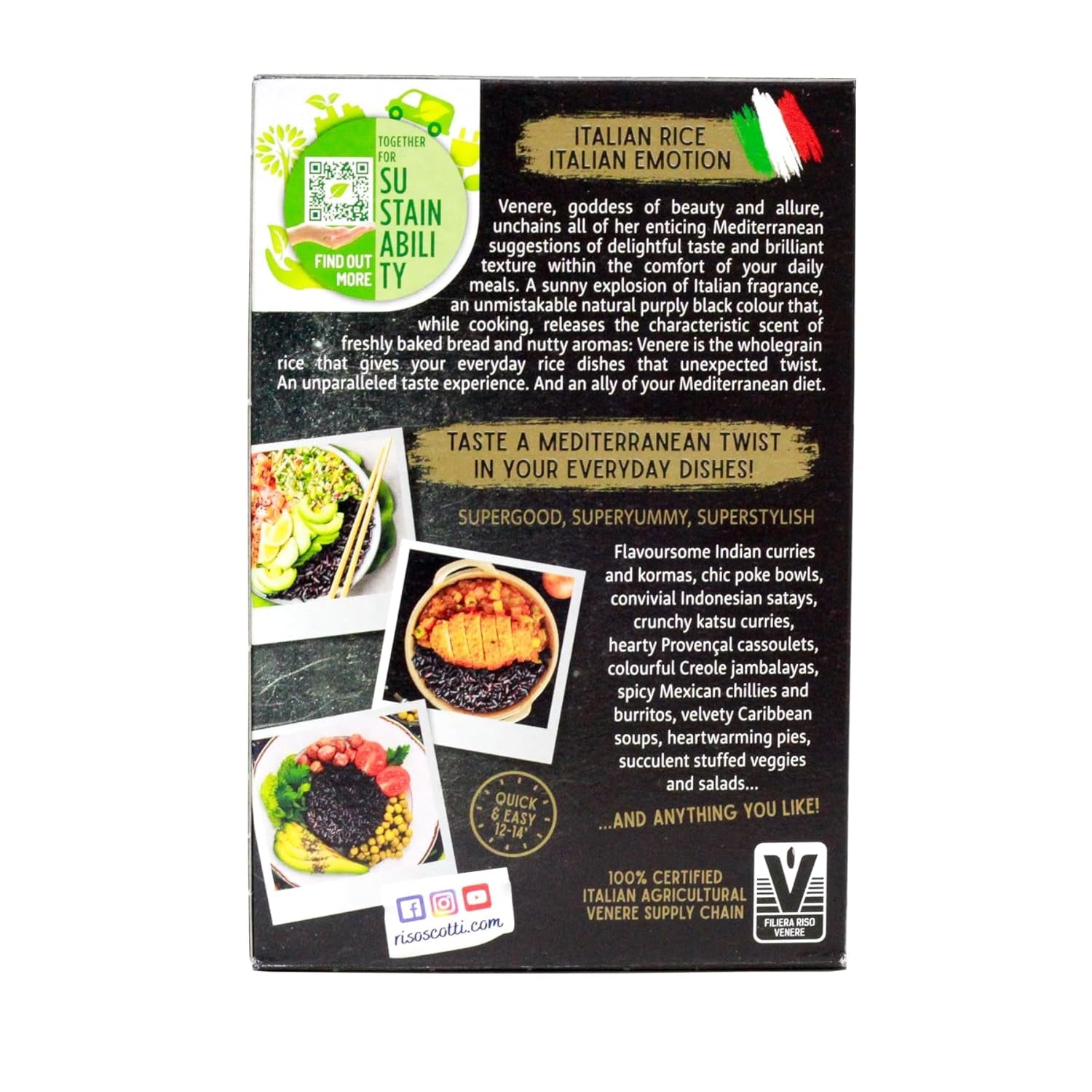Scotti Czarny Ryż pełnoziarnisty Riso Nero Venere 500 g