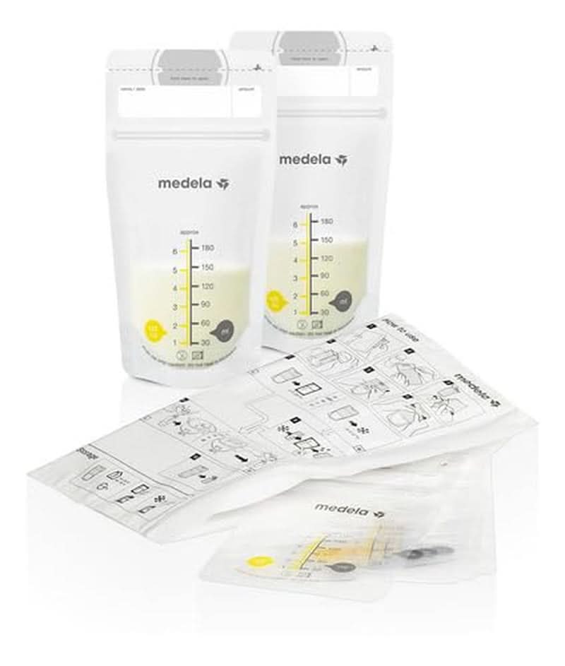 Torebki do przechowywania mleka Medela 25 szt., ok. 200 ml, biały (wersja hiszpańska) Żywność i akcesoria do karmienia piersią Sklep Bebe Naty