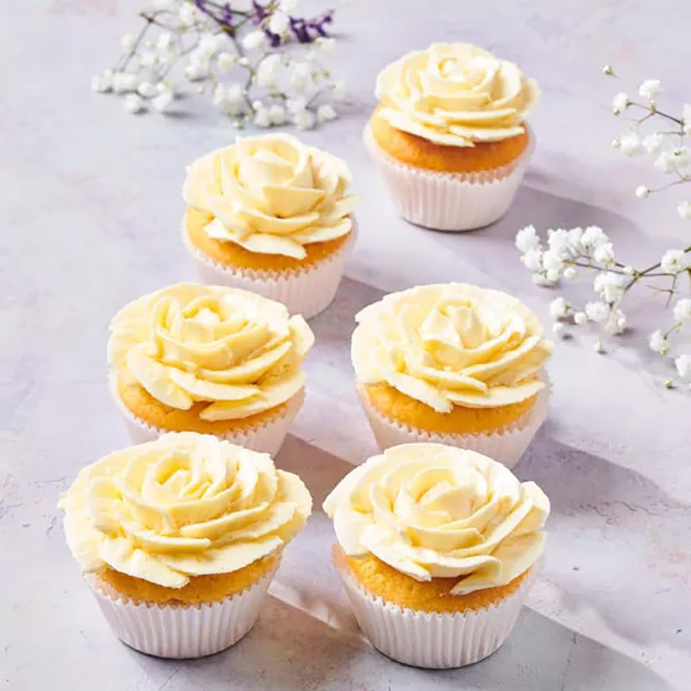 Funcakes Mix Für Schweizer Baiser Buttercreme: Einfach Zu Berübenen, Cremig, Perfekt Zum Dekorieren, Abdecken Und Füllen Von Kuchen, Belag Auf Cupcakes. 400 G. Mieszanka do pieczenia i gotowania Naty Shop