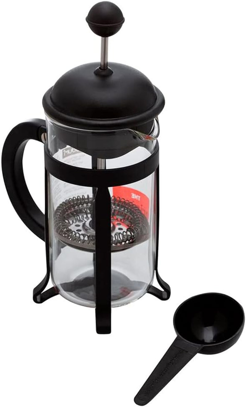 Bodum 1908-01 Ekspres do kawy Java, 8 filiżanek, 1 L, wielowarstwowy, czarny, 10,6 x 16,3 x 24,5 cm, 6 sztuk