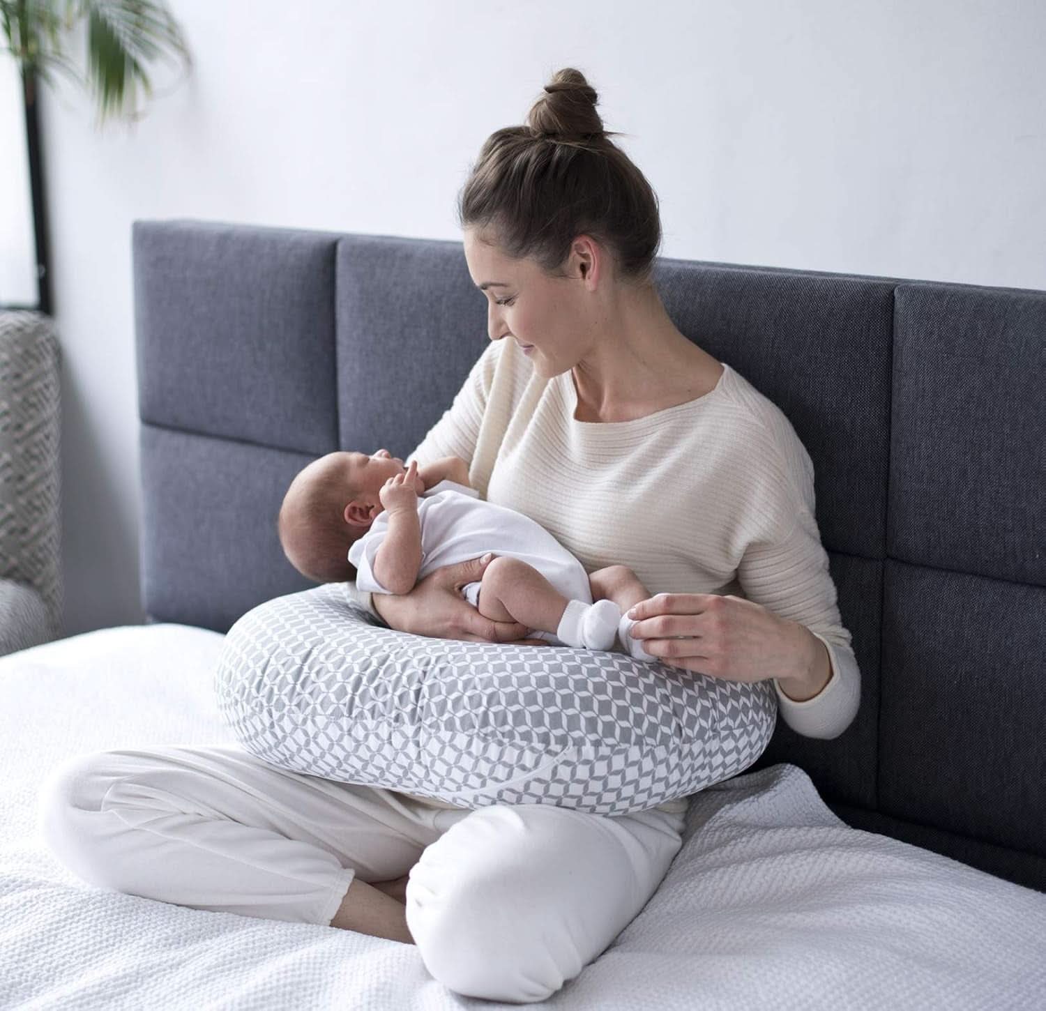 Ergonomiczna poduszka do karmienia, Oeko-Tex Standard 100, beż Dodatki Żywność i karmienie piersią Sklep Bebe Naty