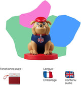 Postać z dźwiękiem - Już nie ma, Happy English - muzyka, piosenki i dźwięki - zabawka, treści edukacyjne, wersja francuska, dzieci w każdym wieku Jucarii Bebe Naty Shop