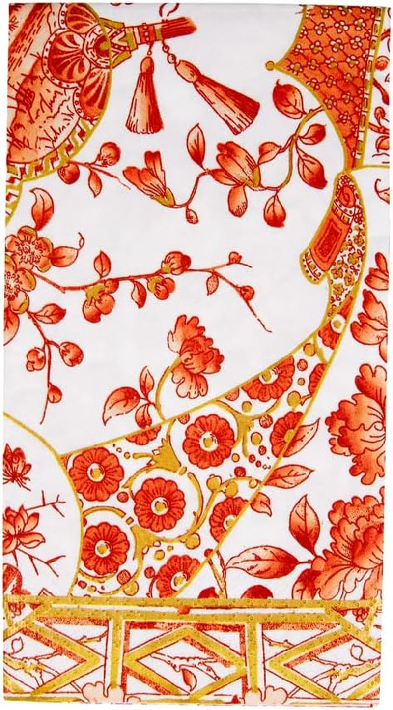 Serwetki dla gości z porcelany Coral Gold, 15 szt. w opakowaniu