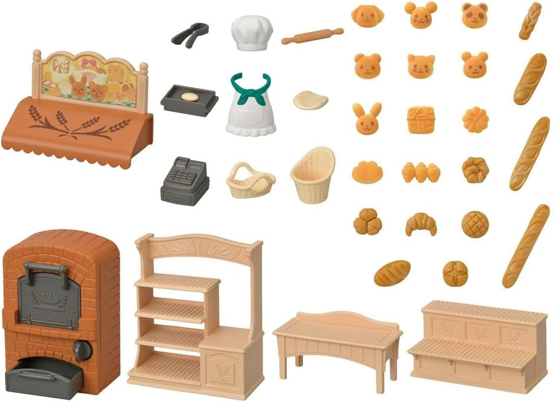 Sylvanian Families 5536 Zestaw startowy – dom piekarniczy – domek dla lalek Domki dla lalek Naty Shop