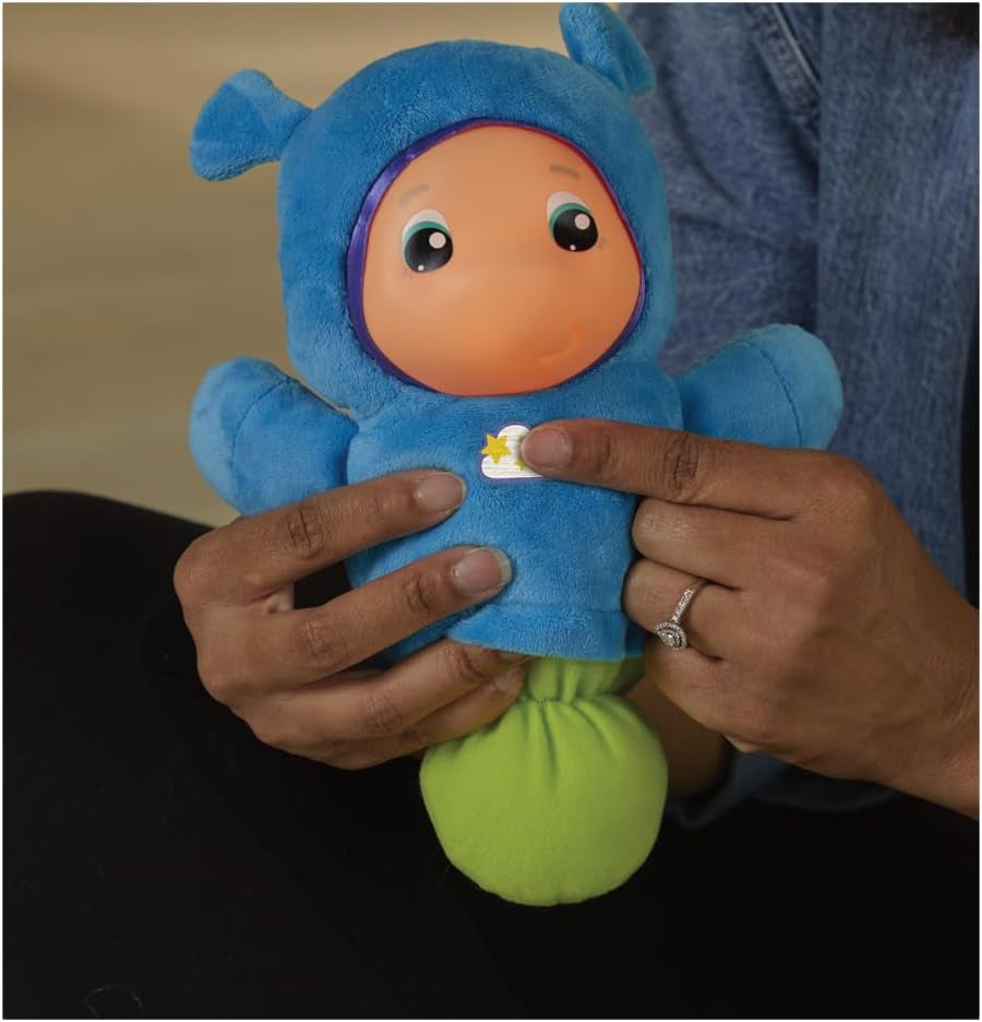 Pluszowa jasnoniebieska zabawka do spania Playskool odpowiednia dla dzieci od 0 miesiąca życia. Bebe Naty Kupuj zabawki