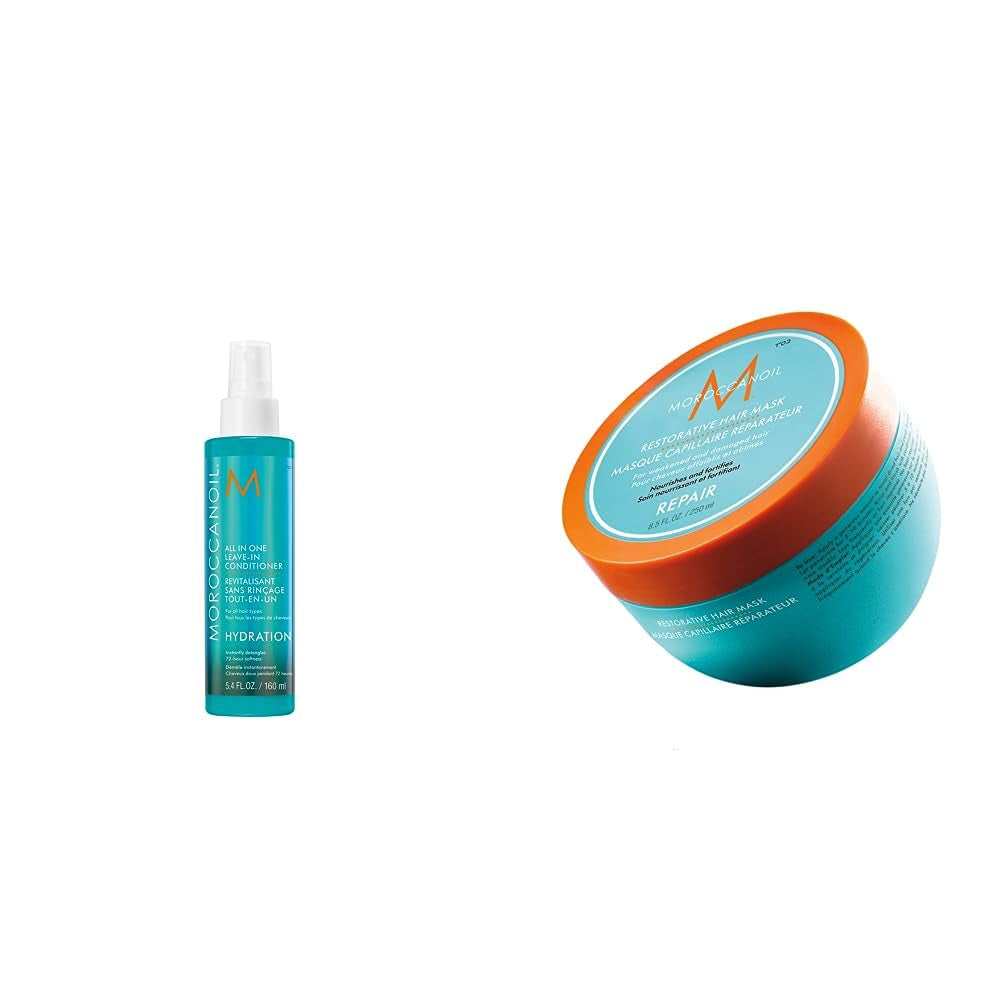 Moroccanoil Maska wzmacniająca włosy Naty Shop Maska do włosów 250 ml (1 opakowanie) Odżywka bez spłukiwania 160 ml
