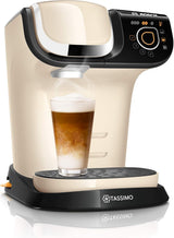 Ekspres do espresso Tassimo My Way z 2 kapsułkami TAS6502 z filtrem wody, ponad 70 napojów, personalizacja napojów, różnorodność kaw, łatwe parzenie, 1500 W, czarny