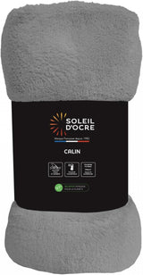 Soleil D'Ocre, koc flanelowy, 220 x 240 cm, Calin, brązowy Kołdry i kołdry Naty Shop Szary 220 x 240 cm