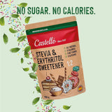 Stewia + Erytrytol 1:2 Süßstoff | 1G = 2G Zucker | 100% Natürlicher Zuckerersatz - 0 Kalorien - 0 Glykämischer Index - Keto Und Paleo - 0 Netto-Kohlenhydrat - Kein GVO - Castello od 1907 - 850 G Słodziki Naty Shop