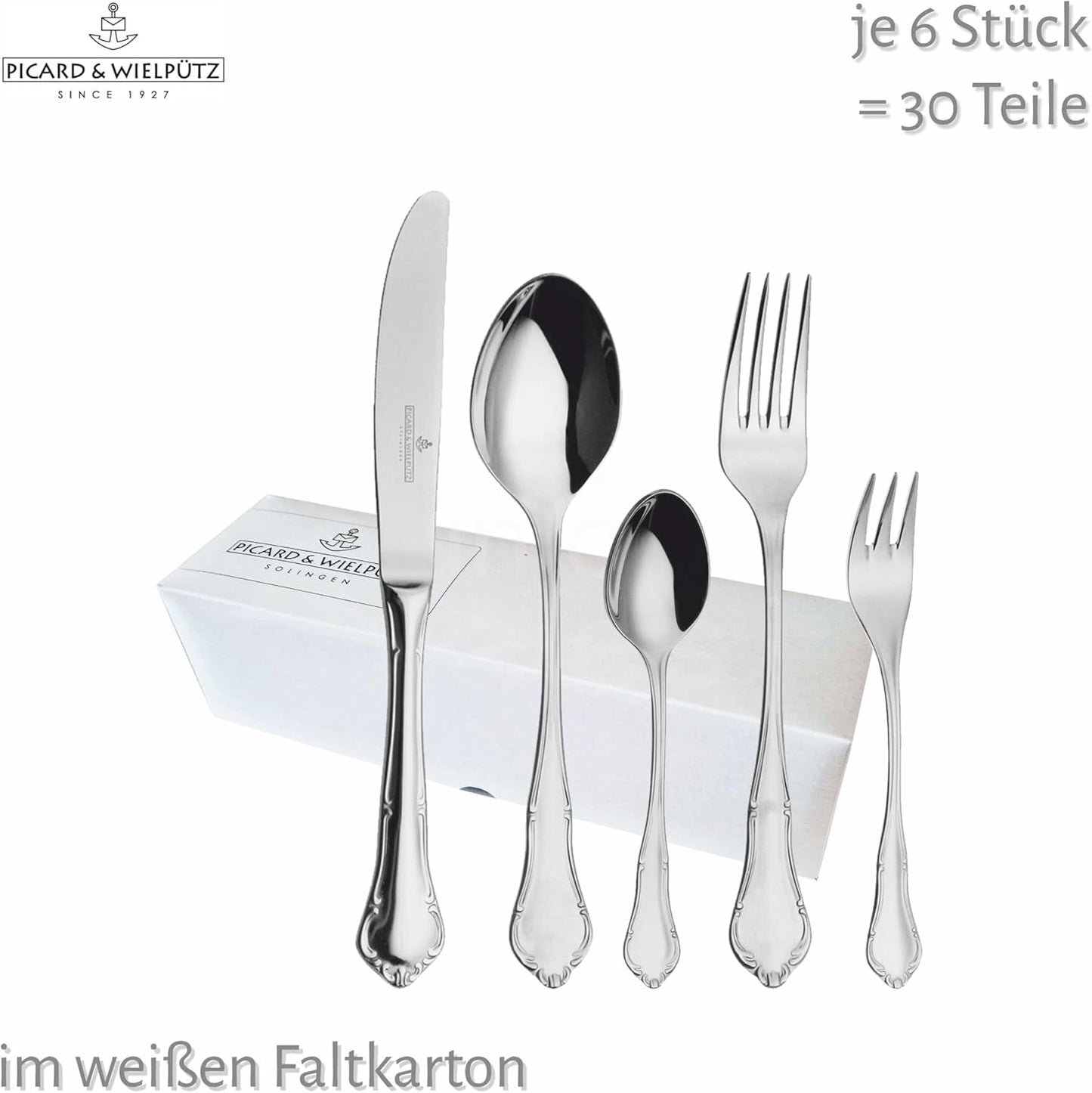 Zestaw sztućców Palazzo solidny 30 sztuk Kitchen Naty Shop