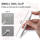 100 Stück Nail Art Schwamm Mit Metallgreifer, Gąbkowy aplikator w pędzelku, Sponge Nagel Pinsel, Maniküre Zubehör Für Nägel, Um Eine Varaudzen Von Gradient Nail Art Patterns Zu Ersetlen