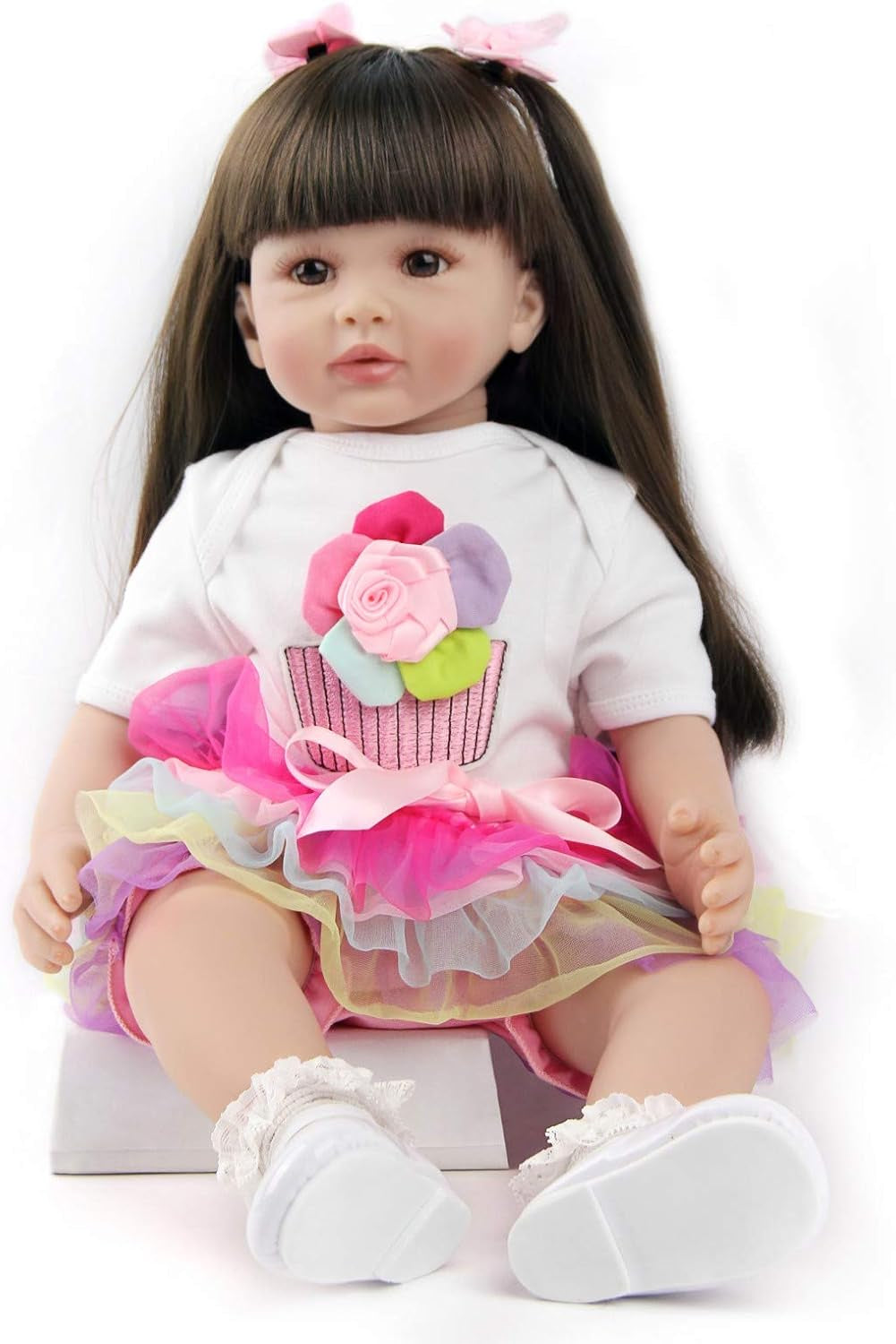 ZIYIUI 24-calowe lalki Reborn Baby, realistyczne lalki z miękkim ciałem, 60 cm ręcznie robione lalki Reborn Baby, prezenty świąteczne