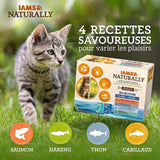 IAMS Naturalna mokra karma dla kotów w sosie - Wysokiej jakości mokra karma z rybą dla dorosłych kotów, kolekcja Sea, 12 x 85g