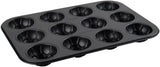 Zenker 12Er Muffinform – Muffinbackblech Für Muffins Und Cupcakes Aus Der Serie Soccer Baking – Hitzebeständiges 12Er Muffinblech Mit Antihaftbeschichtung, Schwarz Formy i blachy do pieczenia Naty Shop
