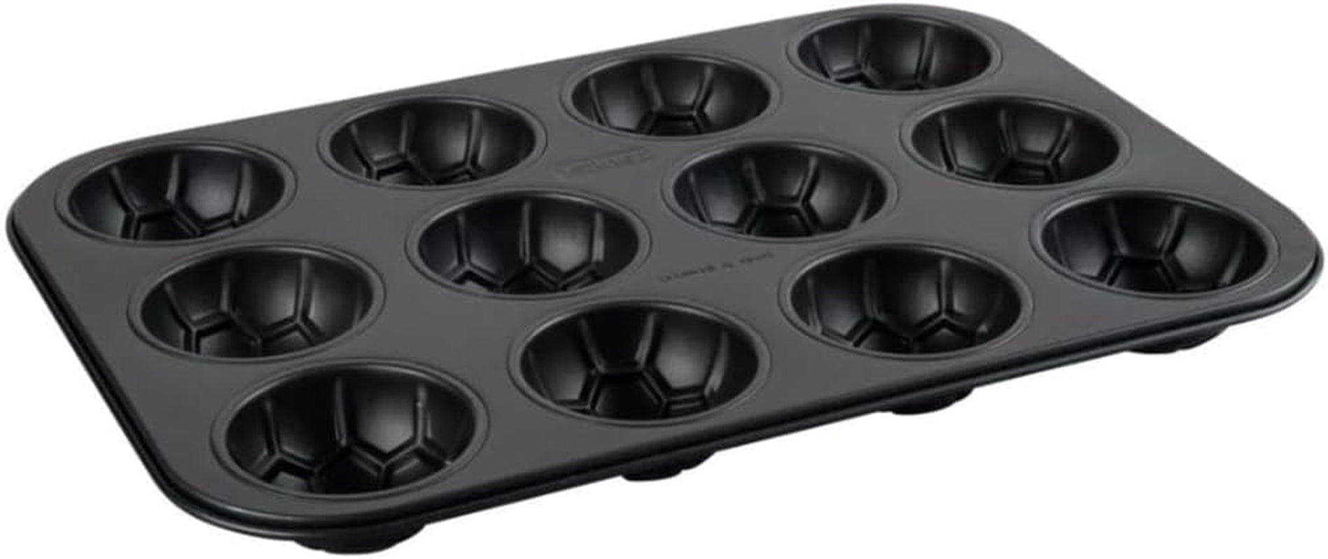 Zenker 12Er Muffinform – Muffinbackblech Für Muffins Und Cupcakes Aus Der Serie Soccer Baking – Hitzebeständiges 12Er Muffinblech Mit Antihaftbeschichtung, Schwarz Formy i blachy do pieczenia Naty Shop