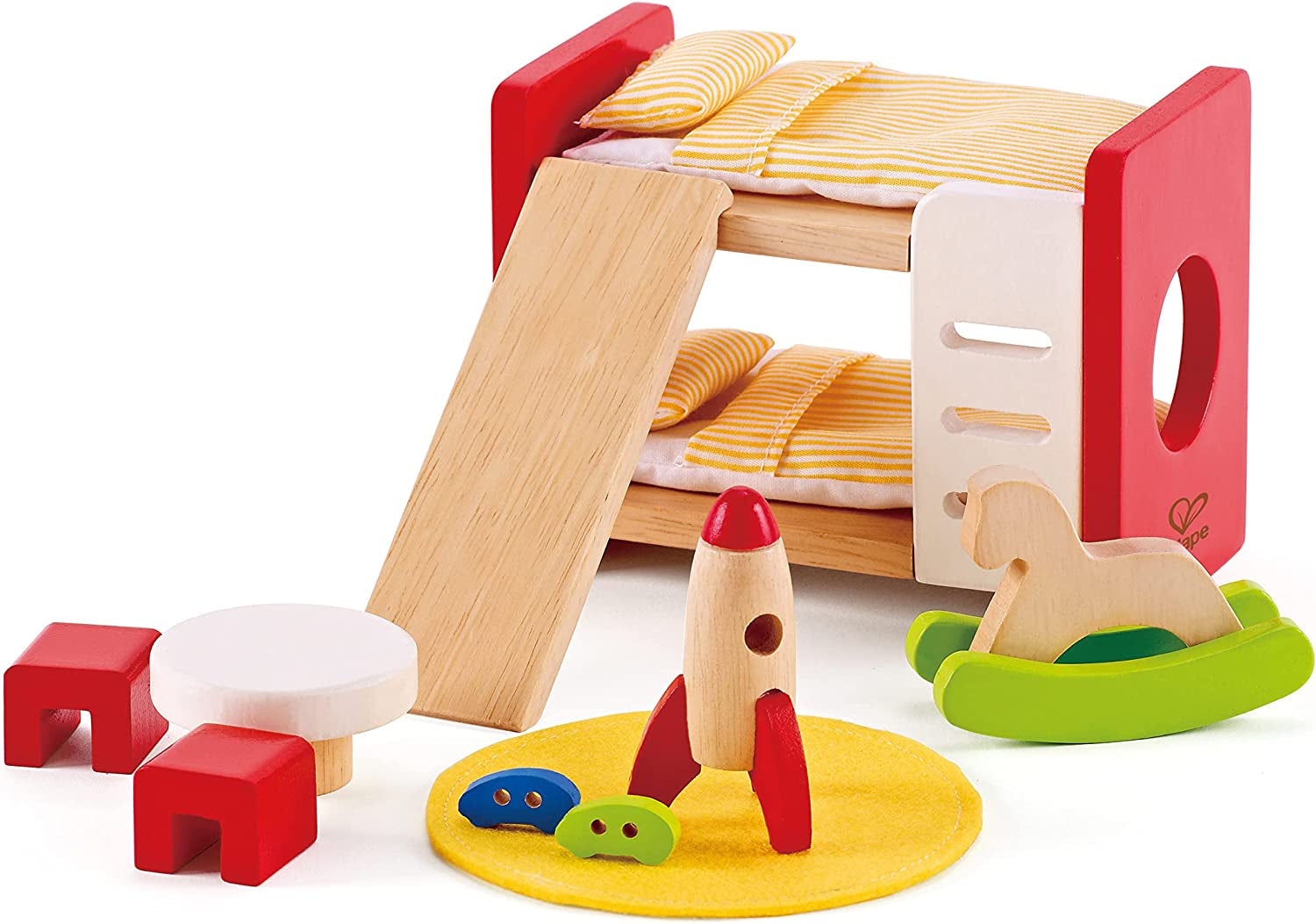 Hape E3459 - Pokój dziecięcy, mały Domki dla lalek Naty Shop Pokój dziecięcy