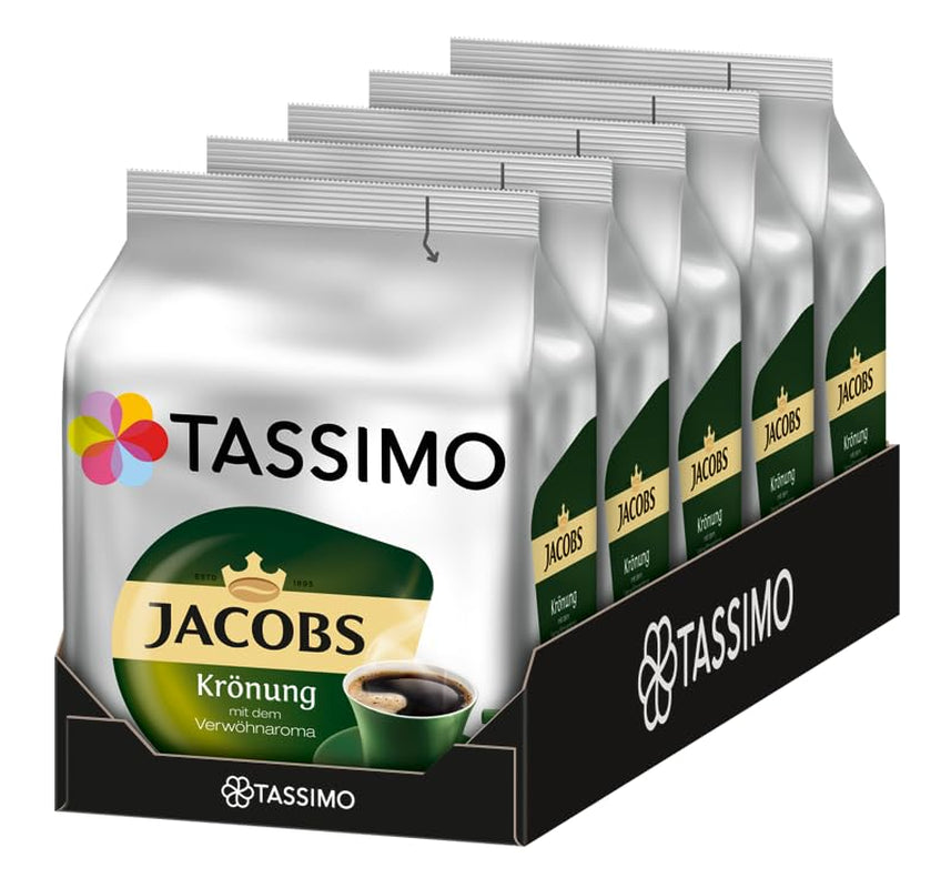 Tassimo Kapseln Jacobs Krönung, 5 x 16 podkładek, 80 Kaffeekapseln