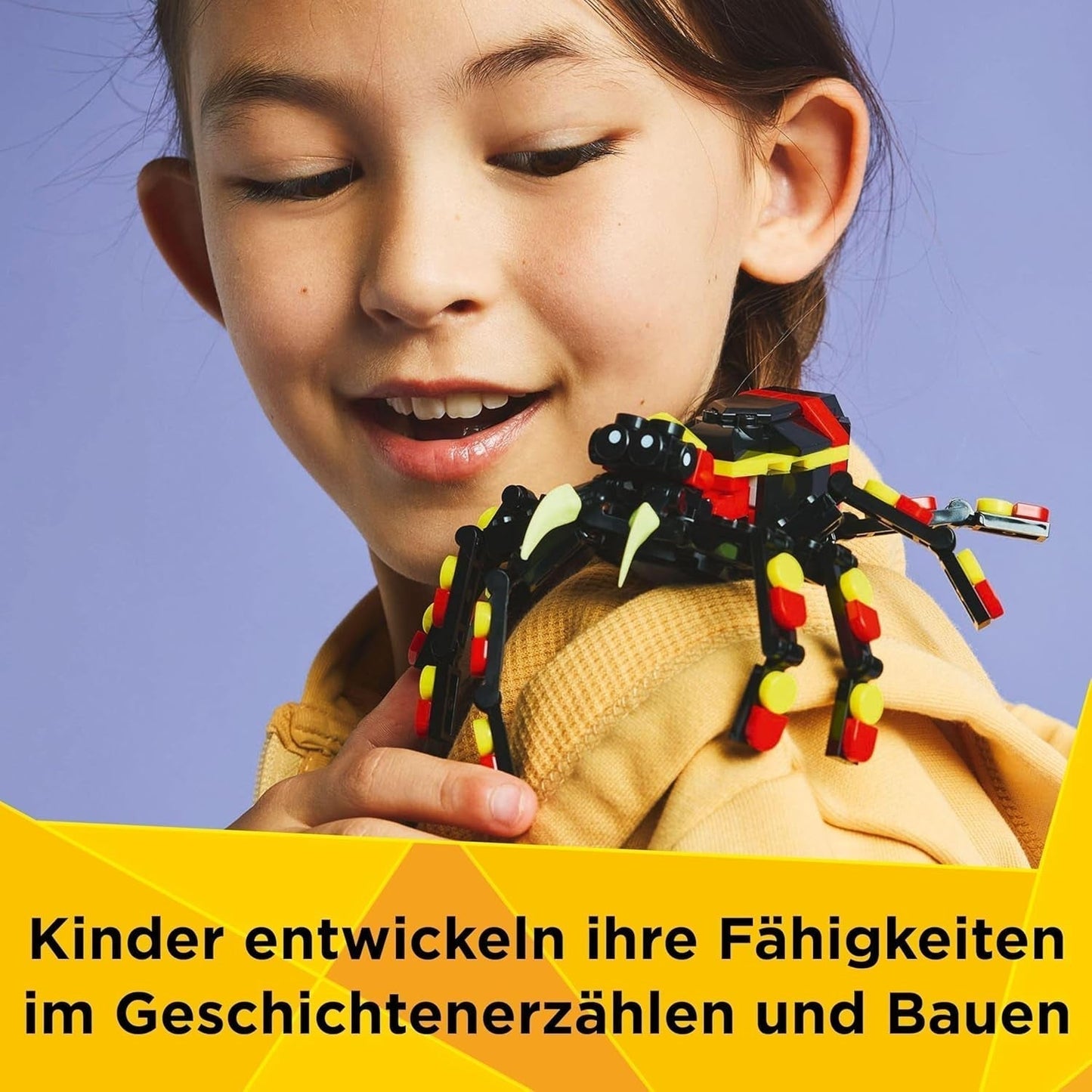 LEGO Creator 3w1 Dzikie zwierzęta: Pająk-niespodzianka - zabawka do przebudowania na figurkę skorpiona lub węża - zestaw do budowania z 3 modelami - prezent dla chłopców i dziewcząt od 7 lat 31159 Zestawy do budowania Besuche den LEGO-Store