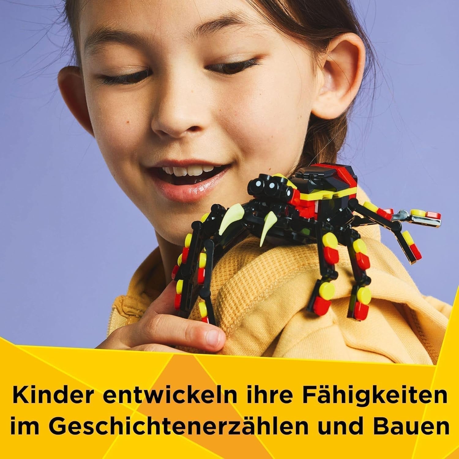 LEGO Creator 3w1 Dzikie zwierzęta: Pająk-niespodzianka - zabawka do przebudowania na figurkę skorpiona lub węża - zestaw do budowania z 3 modelami - prezent dla chłopców i dziewcząt od 7 lat 31159 Zestawy do budowania Besuche den LEGO-Store