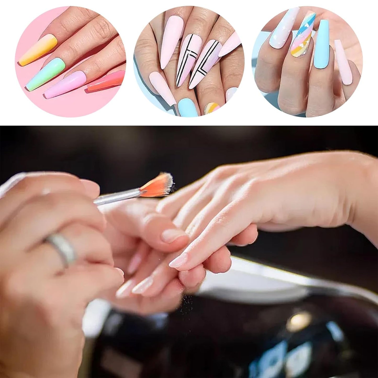 31 Stück Professionelle Nagel Pinsel Set, dwustronny Nagelpinsel, Pinsel Für Gelnägel, akrylowy ołówek do zdobienia paznokci, narzędzia do kropkowania paznokci, szczotka do paznokci dla majsterkowiczów Nagelkunst Salon Design