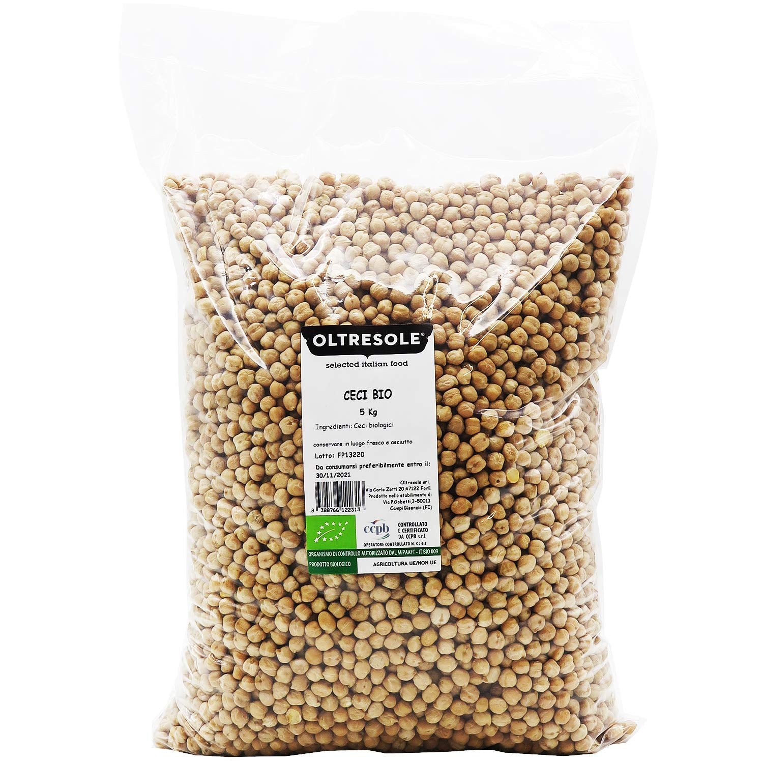 , 5 kg Ekologiczna ciecierzyca, Ekologiczne suszone rośliny strączkowe z kontrolowanych upraw, Zboża Naty Shop Default Title