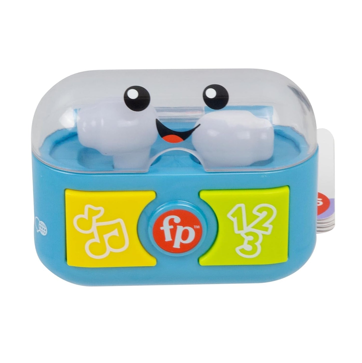 FISHER-PRICE Zabawna nauka i zabawa z zatyczkami do uszu - interaktywne zatyczki do uszu z zabawnymi światełkami, piosenkami do nauki i ćwiczeniami motorycznymi, ponad 20 piosenek i zdań, od 6 miesiąca życia, HWY45 Baby Toys Naty Shop