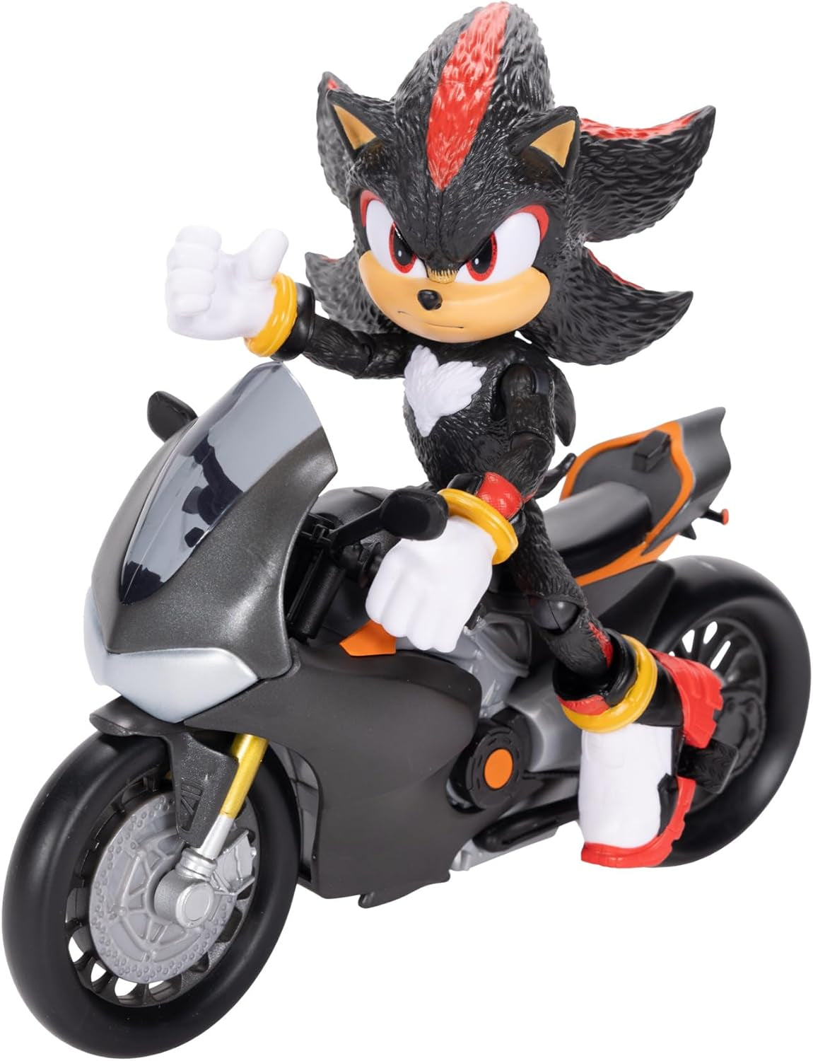 Figurka Sonic 3 The Movie Shadow, 15 cm, ruchoma, w tym Shadow Mobile firmy Jakks Pacific, akustyczna, czarna Figurki Naty Shop
