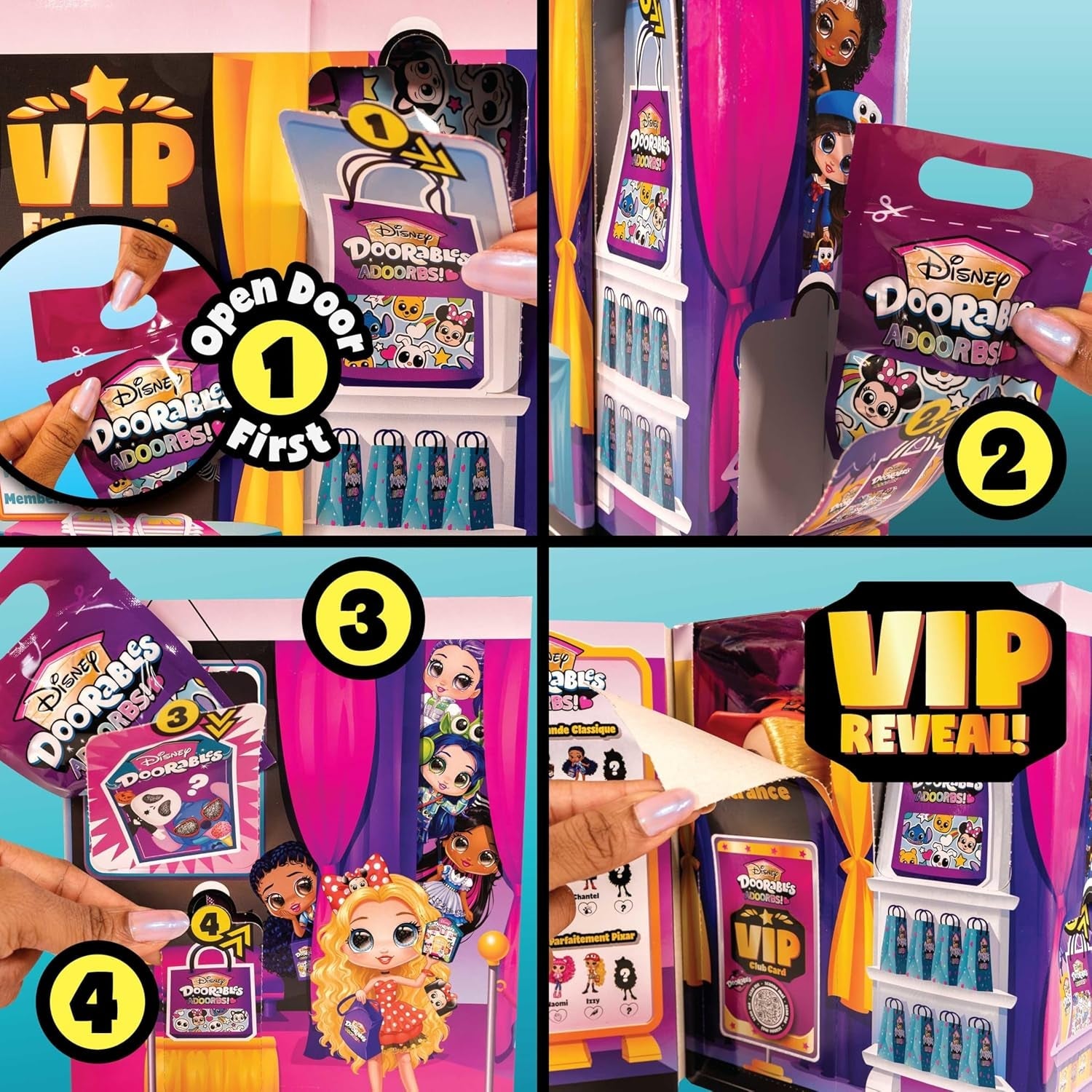 Disney Doorables Adoorbs seria 1 kolekcjonerskie lalki z akcesoriami, 14 cm, lalka modowa, zabawka w wieku 5+, po prostu graj