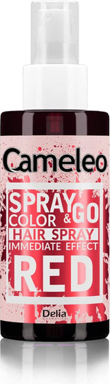 Cameleo - Spray & Go - spray do farbowania włosów - fioletowy - do włosów blond, platynowego blondu i siwych - po prostu spryskaj i gotowe - półtrwały - natychmiastowy efekt - karnawałowa farba do włosów - 150 ml Naty Shop Red Hair Dye 150 ml (1 opakowanie)
