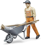 Bruder 62130 - Zestaw figurek Bworld pracownik miejski - figurka zabawkowa w skali 1:16, pojazd budowlany, robotnik budowlany, gospodarstwo rolne, mężczyzna Figurki Naty Shop