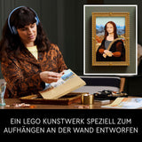 LEGO Art Mona Lisa, zestaw dla dorosłych, obraz Leonarda Da Vinci do zawieszenia, aktywność twórcza dla mężczyzn i kobiet, prezent dla miłośników sztuki, sztuka włoskiego renesansu 31213 Zestawy do budowania Besuche den LEGO-Store