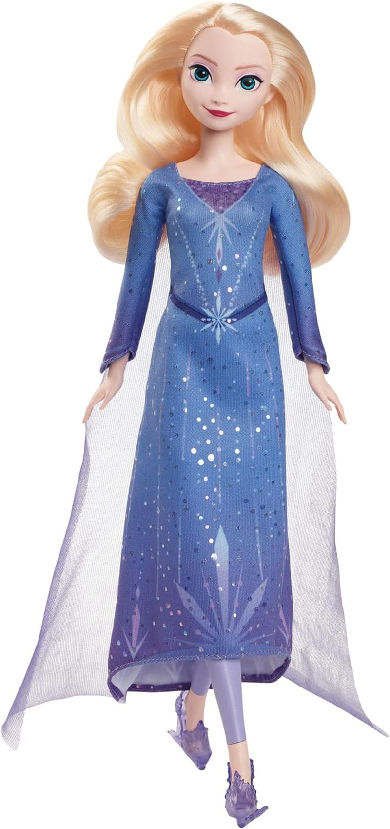 Mattel Disney Królowa Lodu Lalka Elsa, Lalka Królowej Lodu Czesane blond włosy, Meble, Zdejmowane buty, Prezenty Disneya, 3-letnie zabawki, HLW47 Naty Shop Elsa Dolls Ice Cream Look