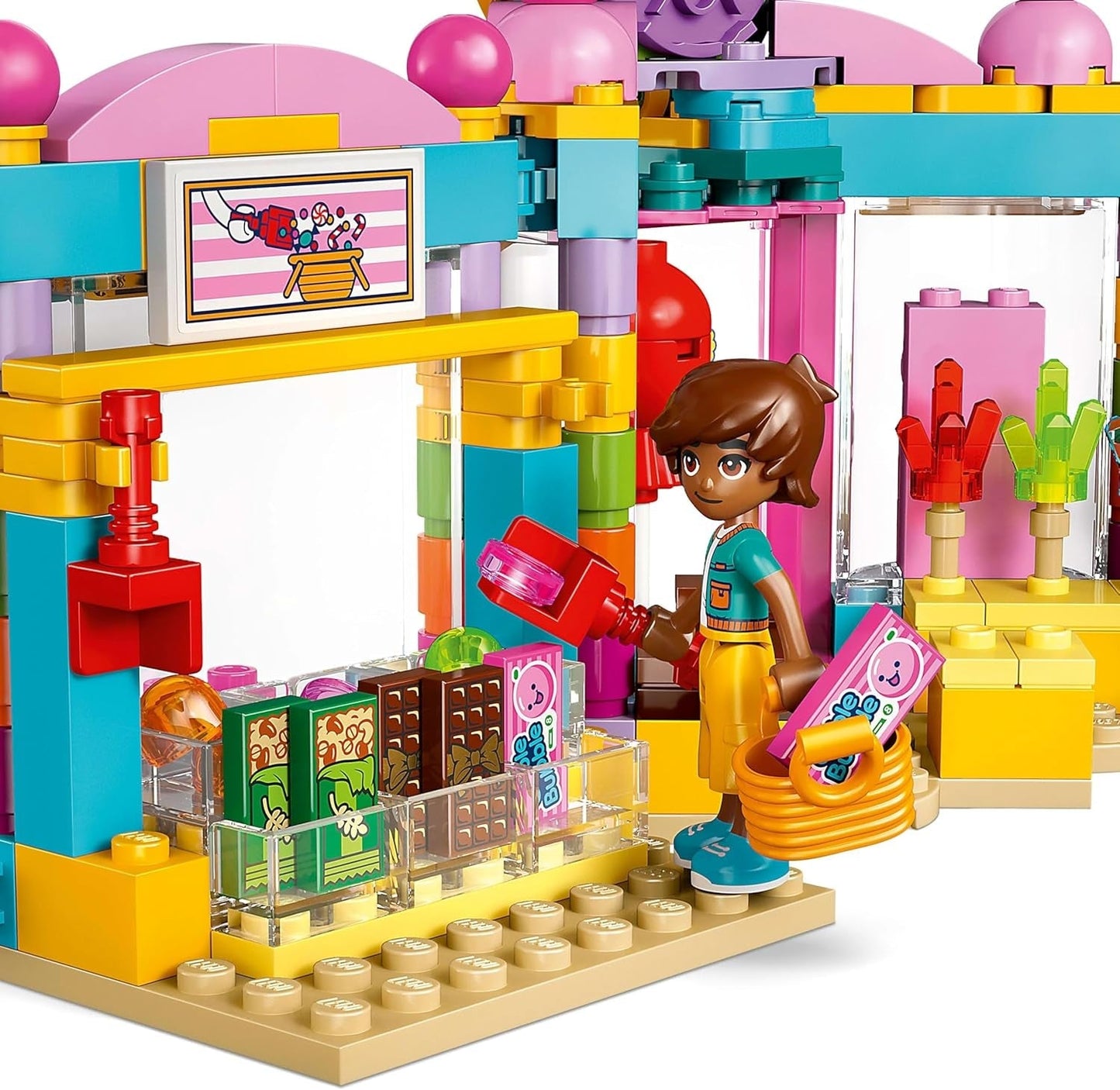 LEGO Friends Sklep w Heartlake Zestaw do zabawy dla dziewczynek od 6. roku życia Odgrywanie ról z 2 minilaleczkami, mikrolalką i zabawką dla kota 42649 Zestawy do budowania Besuche den LEGO-Store