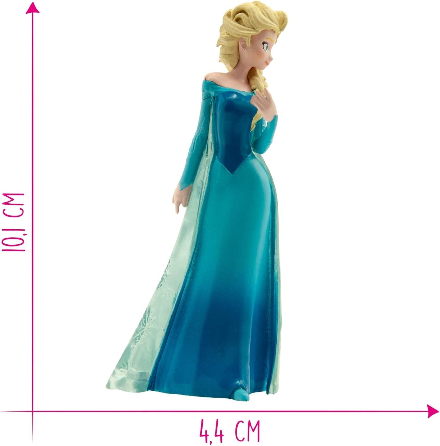 Bullyland 12961 - figurka Elsy z Arendelle z filmu „Kraina Lodu” Walta Disneya, ok. 10,1 cm, bardzo szczegółowe, idealne jako mały prezent dla dzieci w wieku 3 lat i starszych