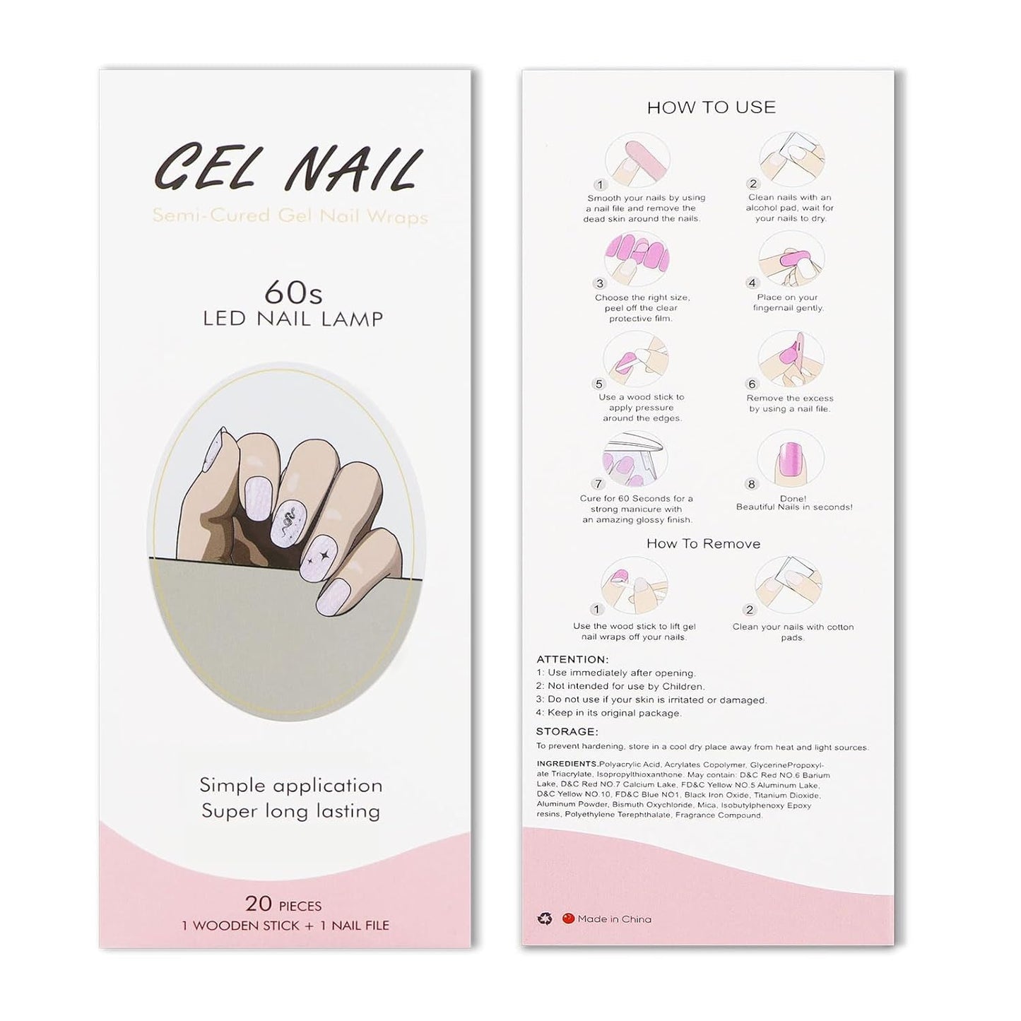 JMEOWIO Nagelfolie UV Härtend Schlange Stern Żelowe paski do paznokci UV Nagelsticker Nagelaufkleber Nail Art Dekoration Nageldesign Zubehör