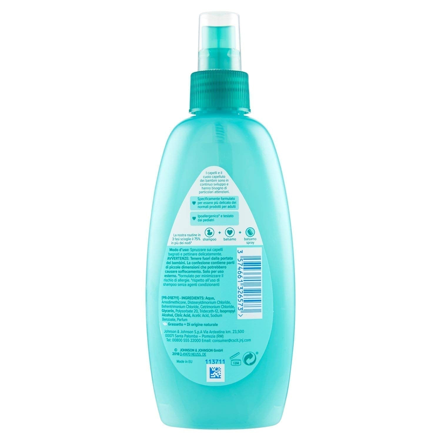 Spray dla dzieci, bez sęków, rozczesywania, bez łez, także do włosów długich i kręconych, 200 ml Produkty do rozczesywania włosów Naty Shop