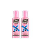 GO TOXIC Półtrwały krem koloryzujący UV do włosów, 100 ml (1 opakowanie) Naty Shop Blue farba do włosów 100 ml (1 opakowanie)