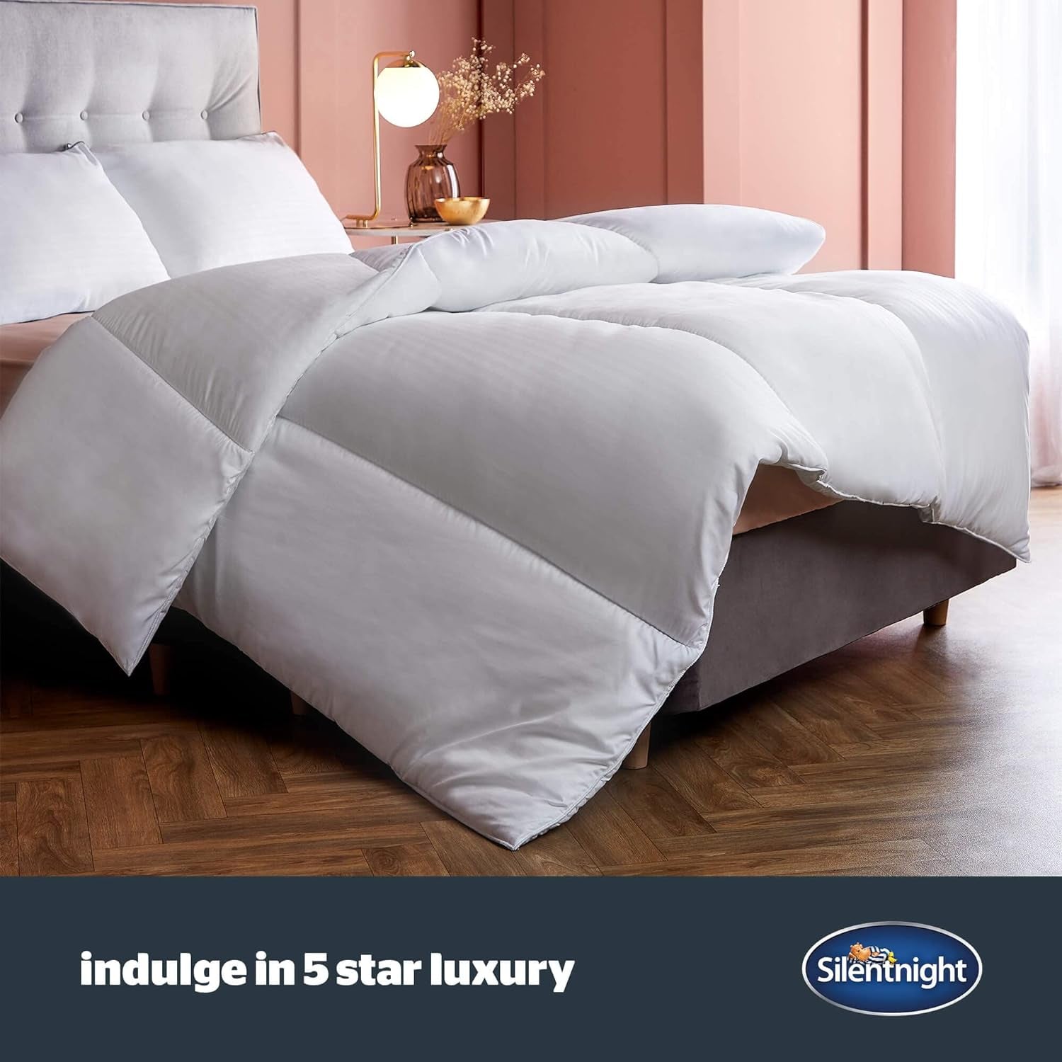 Kolekcja hotelowa Silentnight Duvet, 13,5 tog, poliester, biały, Super King Kołdry i kołdry Naty Shop