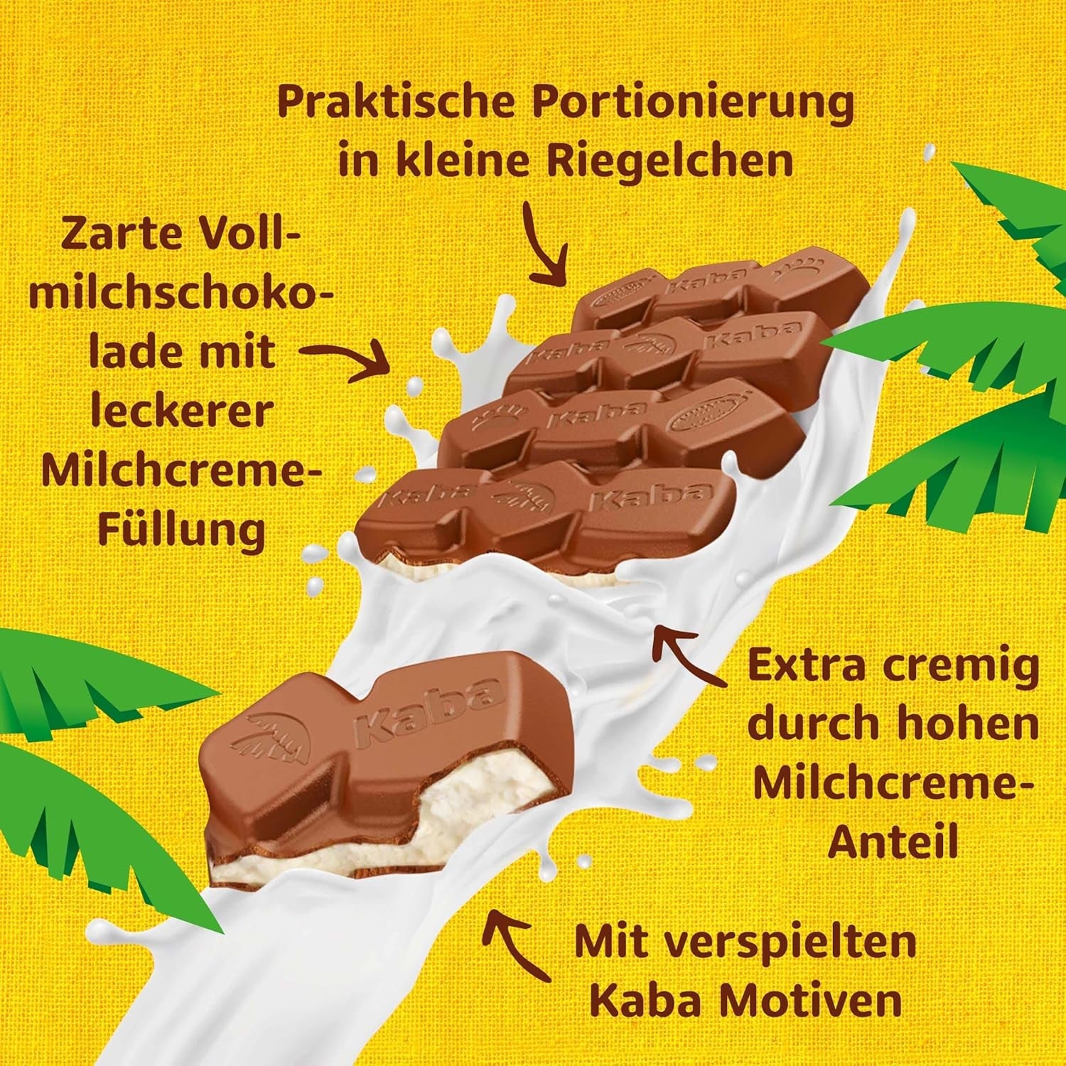 Kaba Pełne Mleko i Krem Mleczny Tabliczka Czekoladowa Nadziewana Czekoladą 90g Batonik Czekolada Rozpływająca się z Lekką Śmietanką Mleczną i Oryginalnym Smakiem Kaba (2 sztuki w opakowaniu)