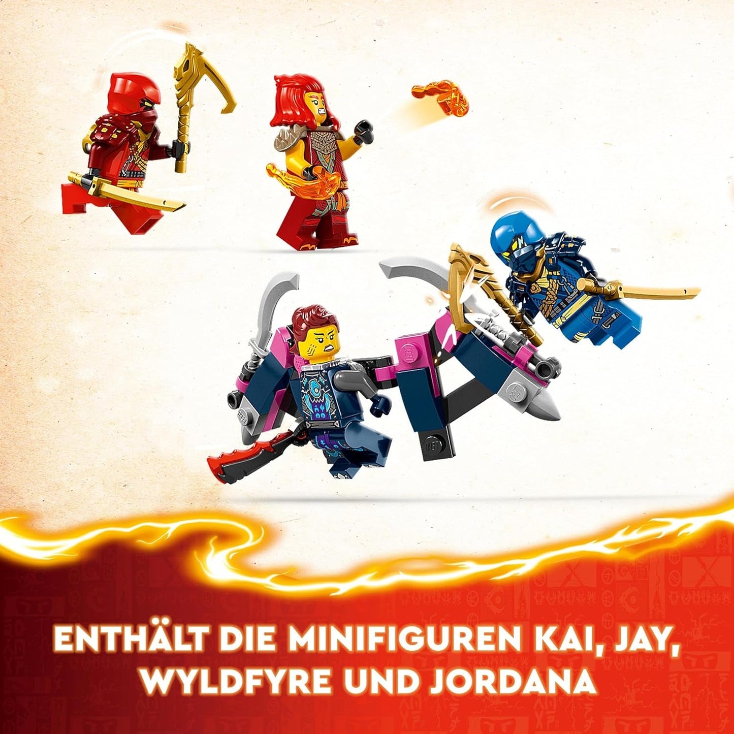 Zestaw LEGO NINJAGO Wspinający się mech ninja Kaia, zabawka ninja z figurką do zbudowania i 4 minifigurkami, zestaw przygodowy dla dzieci, prezent urodzinowy dla 9-letnich chłopców i dziewcząt 71812 Zestawy do budowania Szukaj sklepu LEGO