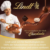 LINDOR kulki czekoladowe z solonym karmelem | ok. 80 kulek z mlecznej czekolady z nadzieniem solonym karmelem | Opakowanie zbiorcze i kulki czekoladowe Marc de Champagne | 700 gr