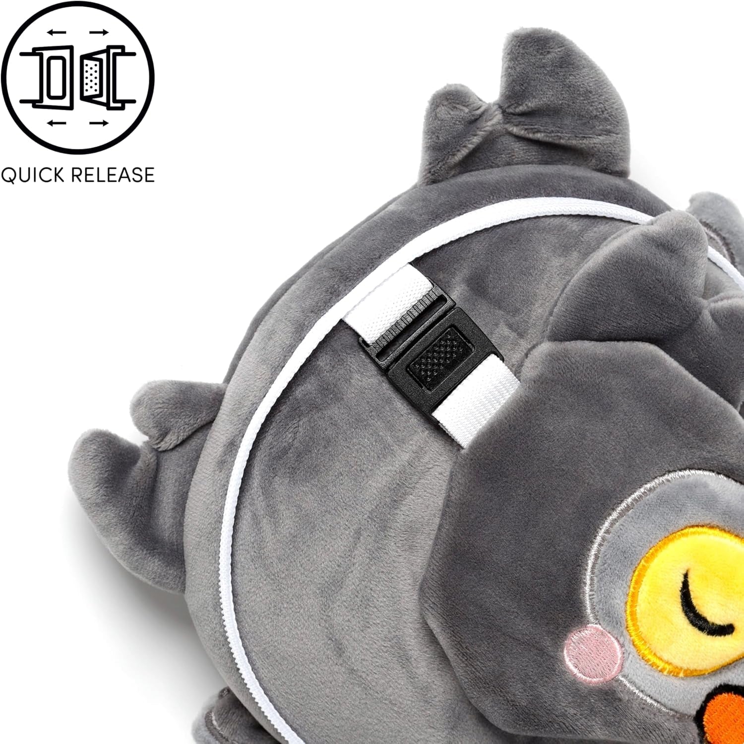 Poduszka podróżna z maską Relaxeazzz - Sowa Winston - Poduszki podróżne ze zwierzętami Naty Shop