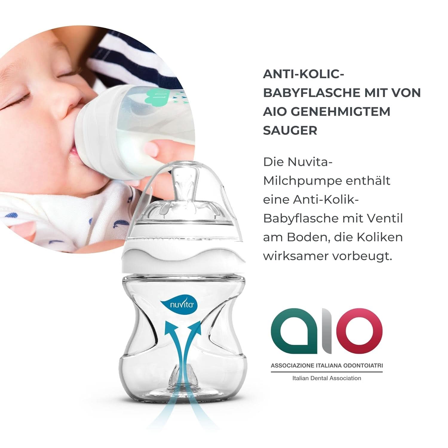 Zestaw podwójnej pompki Nuvita Efficient do Materno Smart X - 1287KDX | Kompletny zestaw akcesoriów, butelka antykolkowa zatwierdzona przez Aio Accesorii Hrana si Alattare Bebe Naty Shop