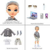 Lalka Rainbow High Fashion – Aidan Russell – Fioletowa lalka chłopiec – modny strój i ponad 10 kolorowych akcesoriów do zabawy – dla kolekcjonerów i dzieci w wieku 4–12 lat