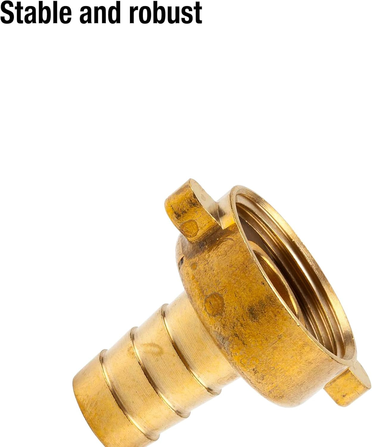 Gardena Mosiężna złączka do węża, 2-częściowa: wysokiej jakości mosiężna złączka, gwint 26,5 mm (G 3/4"), do węży 1/2" (13 mm) (7140-20)