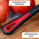 Westmark 29092270 Sparschäler Gallant, Pp/Tpe/Edelstahl, Schwarz / Rot, Obieraczka 16,5 x 3,7 x 2 cm Naty Shop