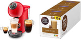 Krups KP3405 NESCAFÉ Dolce Gusto Genio S Plus Maszyna na kapsułki, Zwiększenie espresso, Wybór temperatury, Gorące i zimne napoje, Ciśnienie pompy 15 barów, Zbiornik na wodę 0,8 l, 1500 W, Kolor czerwony z Café au Lait