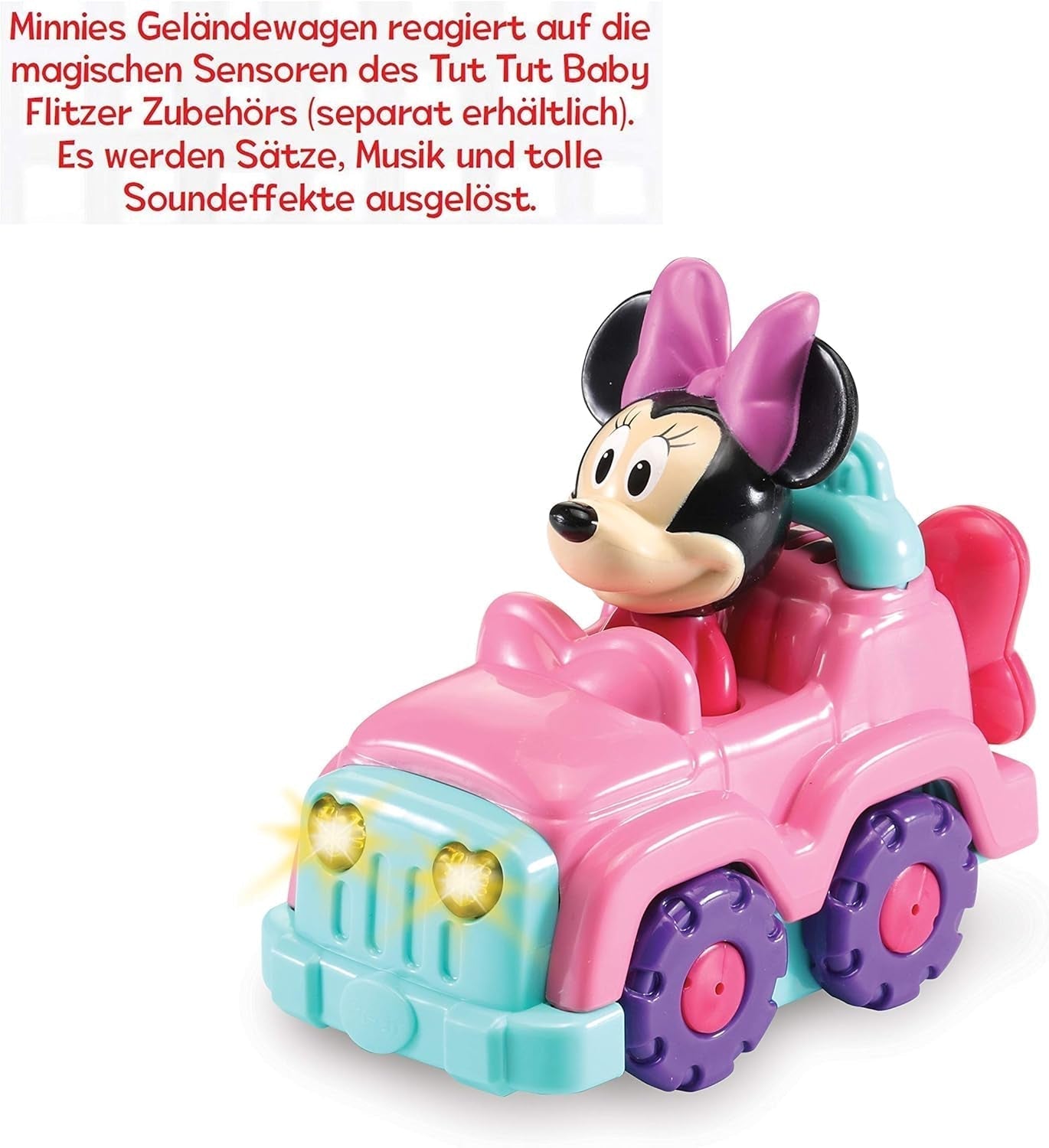 Vtech TUT TUT Baby Flitzer - pojazd terenowy Minnie Jucarii Bebe Naty Shop